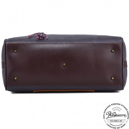 Женская кожаная сумка "Византия" (баклажан)